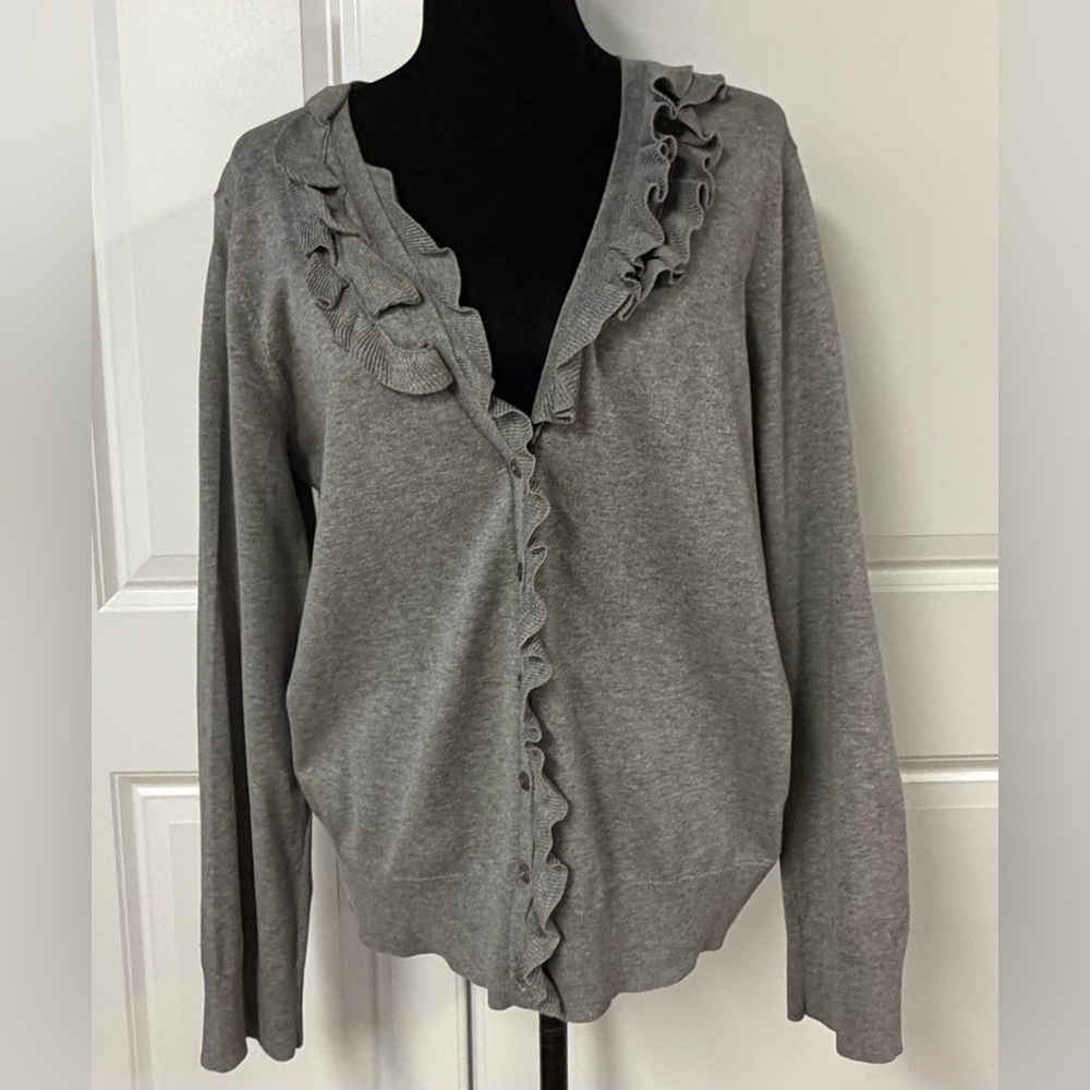 Jones New York Sport Button Front Cardigan Sweater